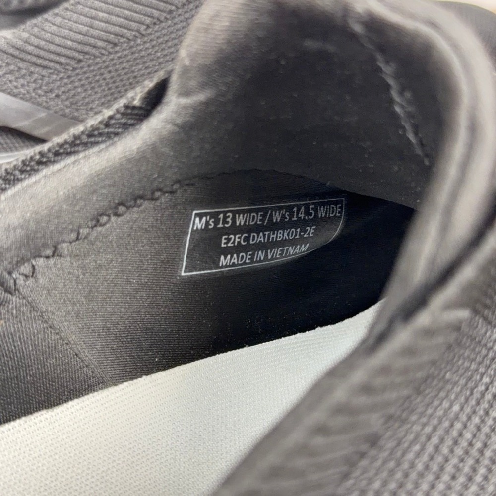 Kizik Shoes Mens 13 Wide Black Athens Hands Free Slip On Athletic Sneakers - Picture 10 of 10